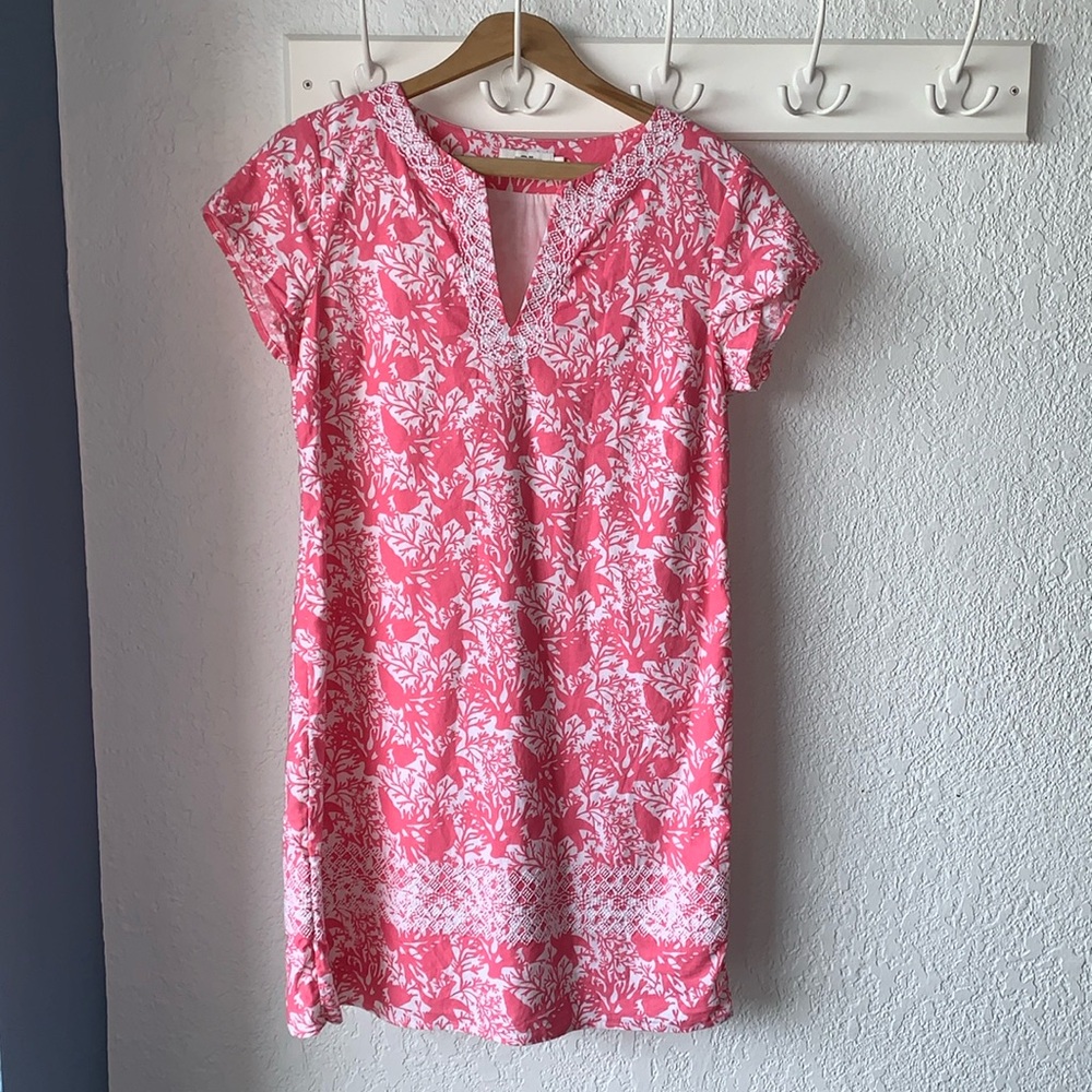 Vineyard Vines Coral Starfish dress Size 2